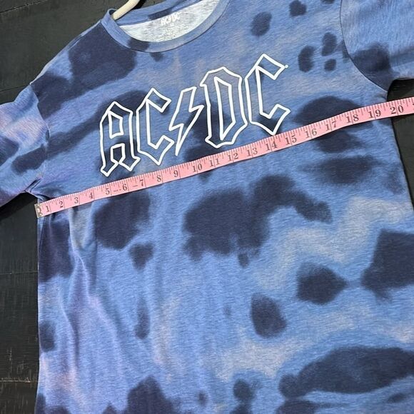 AC/DC Rock Tie Dye T-shirt Sexy Mini Dress Medium​​​​​​​ - Picture 5 of 7